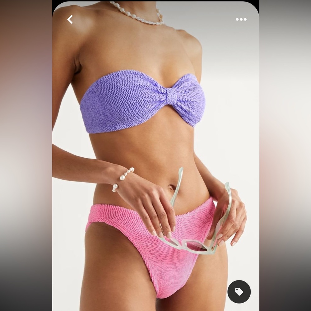 Hunza G Jean Duo Bikini Bubblegum Lilac One Size